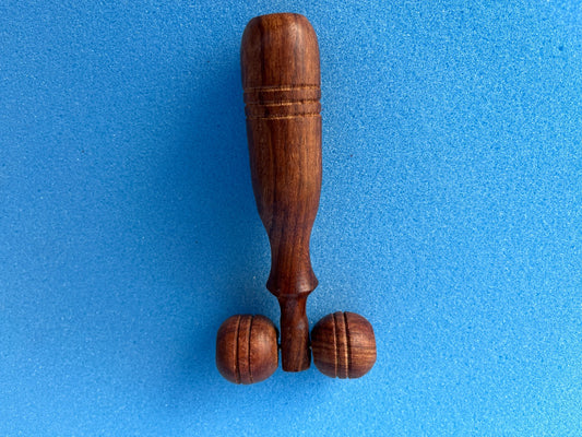 Wooden Acupressure Massager with Two Balls (Small Size) – Targeted Relief