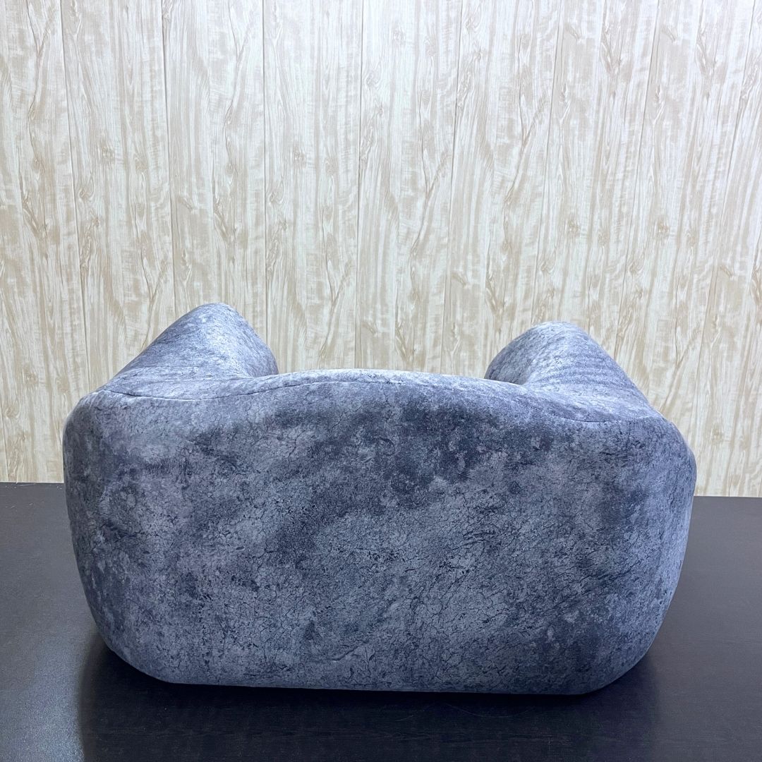 Grey Fabric Dhyanam Seat - Meditation Seat- Yoga Cushion