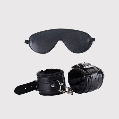 Desire Duo – BDSM Eye Mask & Handcuffs Combo for Couples