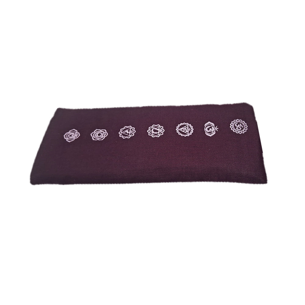 Yoga Eye Pillow with 7 Chakras Design |Cotton Fabric