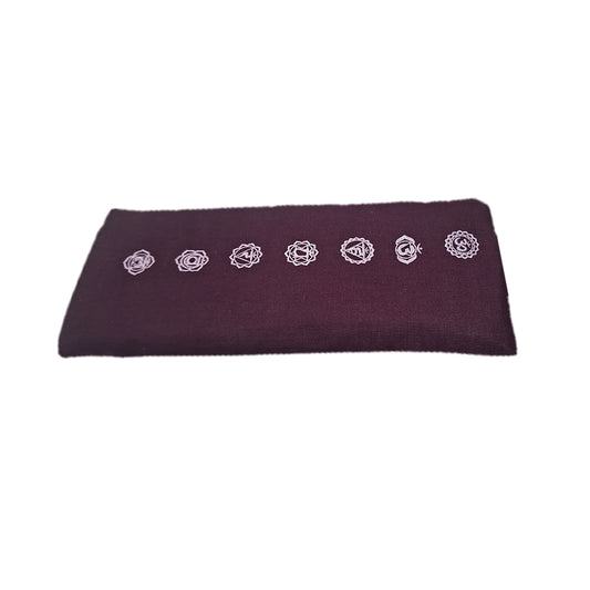 Yoga Eye Pillow with 7 Chakras Design |Cotton Fabric