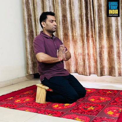 Portable Meditation Stool with Foldable Legs, Seiza Bench