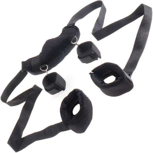 Neck Pillow along with Two straps and Four Cuffs