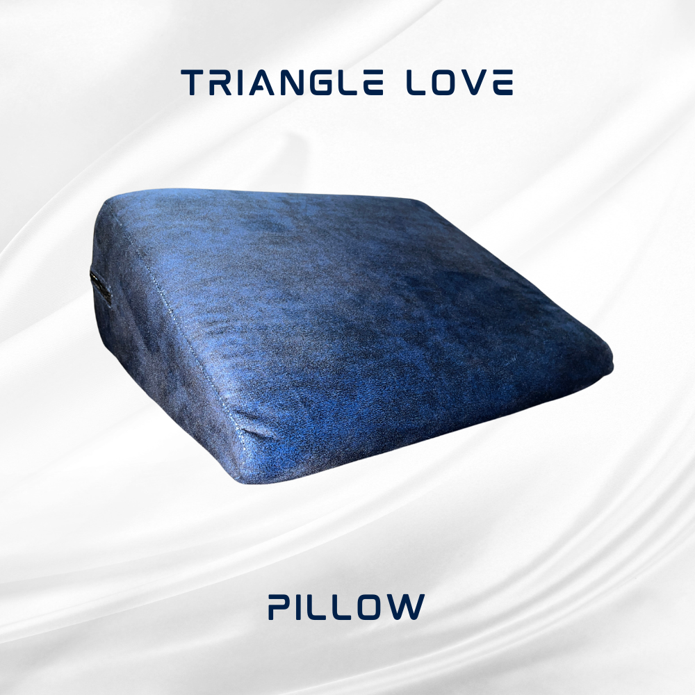 Stylish Blue Triangle Love Making Pillow