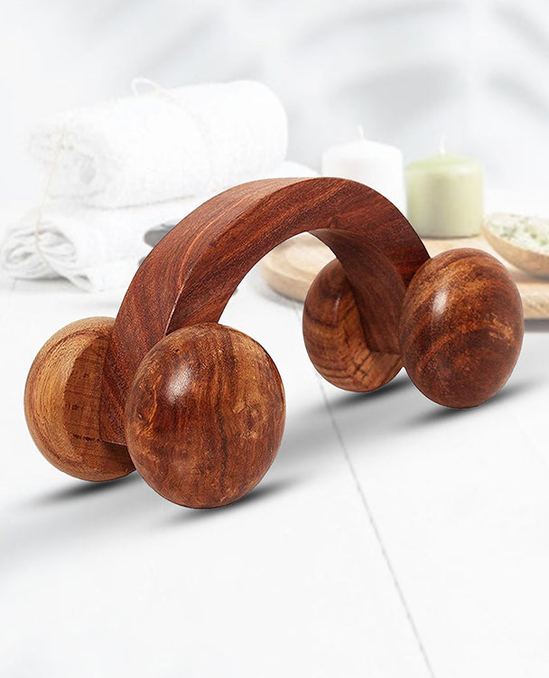 Wooden Massager Roller (Set of Small (qty1) and Medium (qty 1)