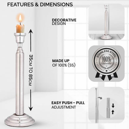 Stainless Steel Trataka Candle Stand for Meditation
