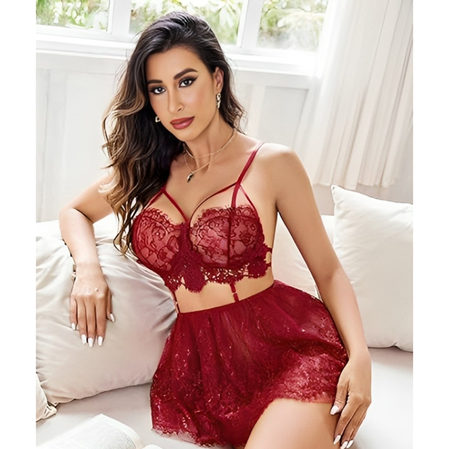 Midnight Whispers Babydoll Dress