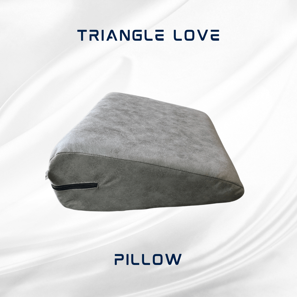 Stylish Grey Triangle Love Pillow