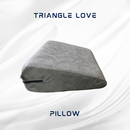 Stylish Grey Triangle Love Pillow