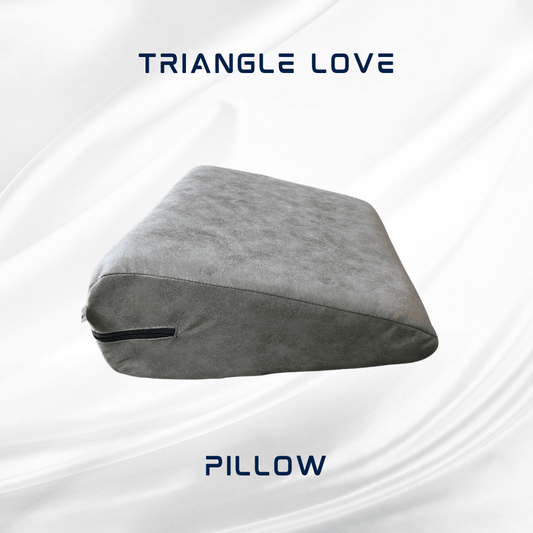 Stylish Grey Triangle Love Pillow