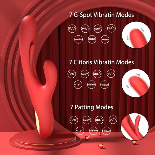 Luv Flap Silicone Vibrator – Dual Motion Massager