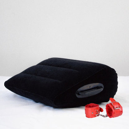 Inflatable Pillow With Handcuffs for Lovemaking