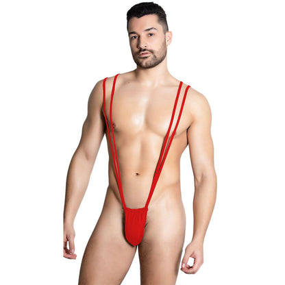 Navy Blue Microfiber  Free Size Suspender underwear