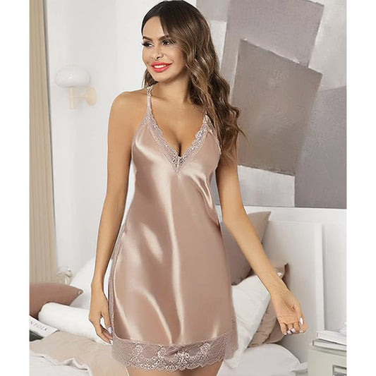 Ethereal Silk & Lace Chemise