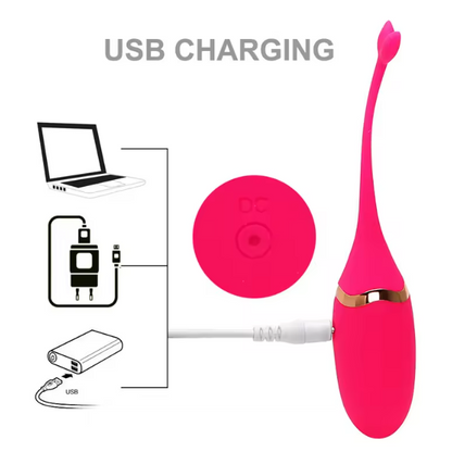 Luv Fin Fish Tail Vibrator Remote Controlled Intimate Massager - for Women