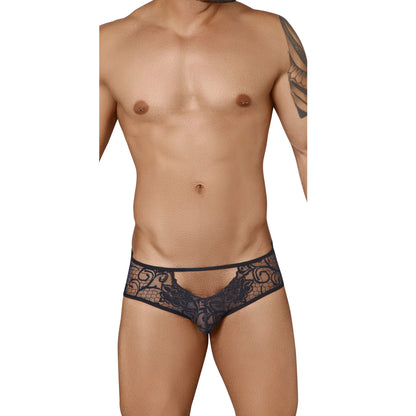 Men's Lace Fabric Free Size Brief Underwear - Multicolor