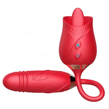 Luv Bloom Duo Dual Ended Silicone Massager -with Flexible Connection