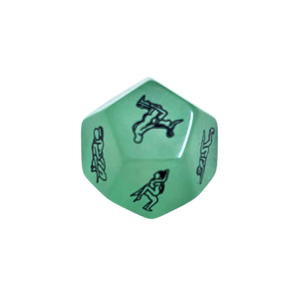 Night Luminous 12 Sided Exotic Love Dice – Glow in the Dark Position Game for Co