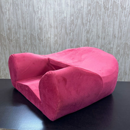 Luvottica Red Fabric Dhyanam Seat - Meditation Seat- Yoga Cushion