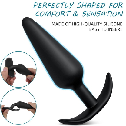 Luv T Premium Body Safe Silicone Intimate Plug,  Set of 3