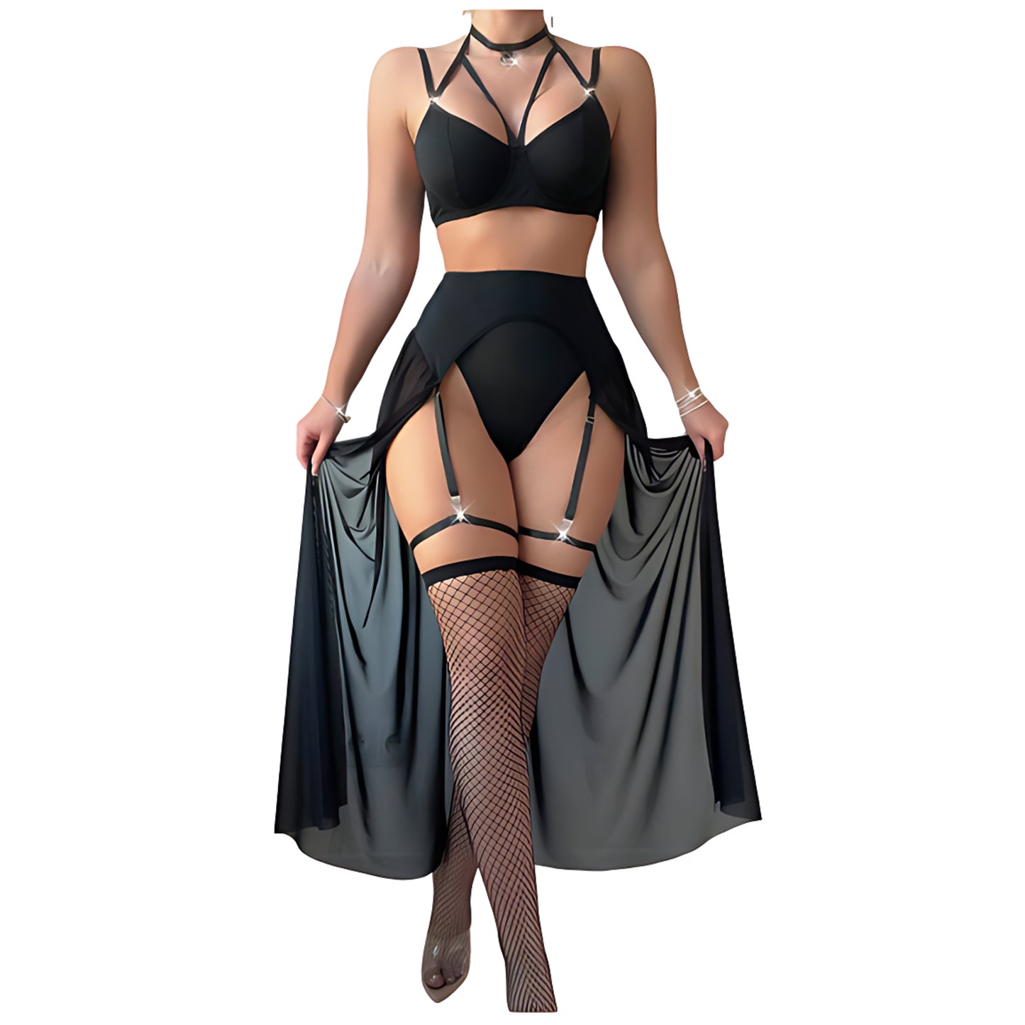 Sheer Enchantment Long Babydoll