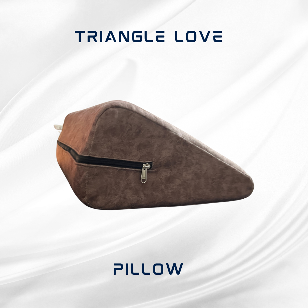 Stylish Brown Triangle Love Making Pillow