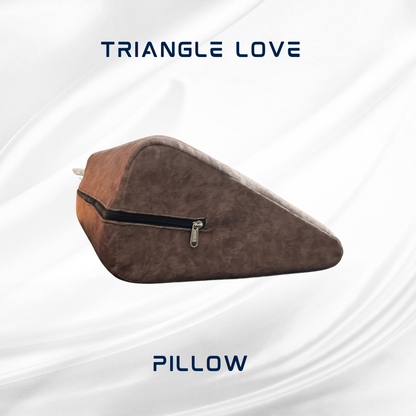 Stylish Brown Triangle Love Making Pillow