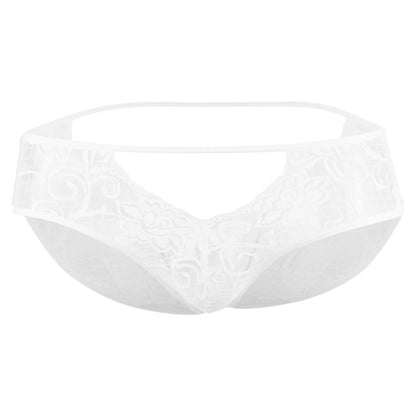 Men's Lace Fabric Free Size Brief Underwear - Multicolor