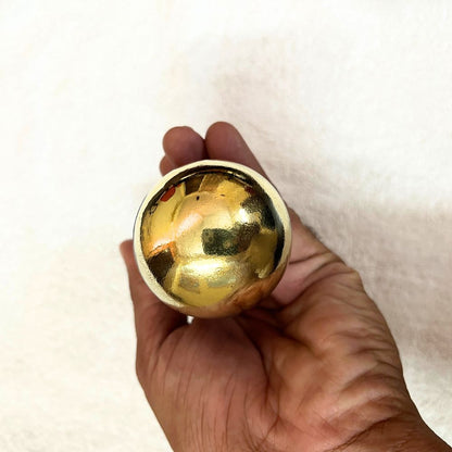 Small Kansa Wand Massager – Ayurvedic Bronze Face & Body Massage Tool