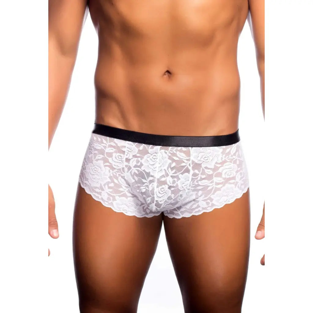 Men's Lycra Lace Free Size Boxer Underwear - Black, Red, Royal Pink