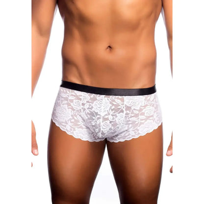 Men's Lycra Lace Free Size Boxer Underwear - Black, Red, Royal Pink