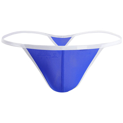 Men's Power Net Free Size Thong Underwear - Black, Red, Royal Blue, White