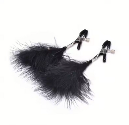 Feather Teaser Tickler for Couples – Soft Black Feather Sensory Play