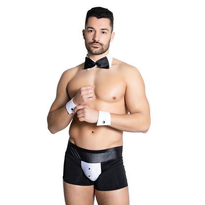 Black Microfiber + Power Net  Free Size Costume underwear