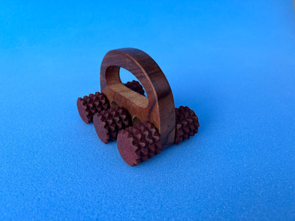 Wooden Roller Body Acupressure Massager (Six Spiked Balls) – Deep Tissue Massage