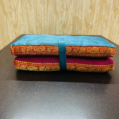 Foldable Floor Meditation Seat – Portable Cushioned Prop for Dhyana