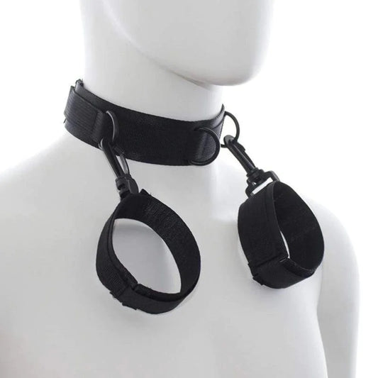 Collar To Wrist BDSM Restraint CL-01035