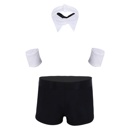 Black Microfiber + Power Net  Free Size Costume underwear