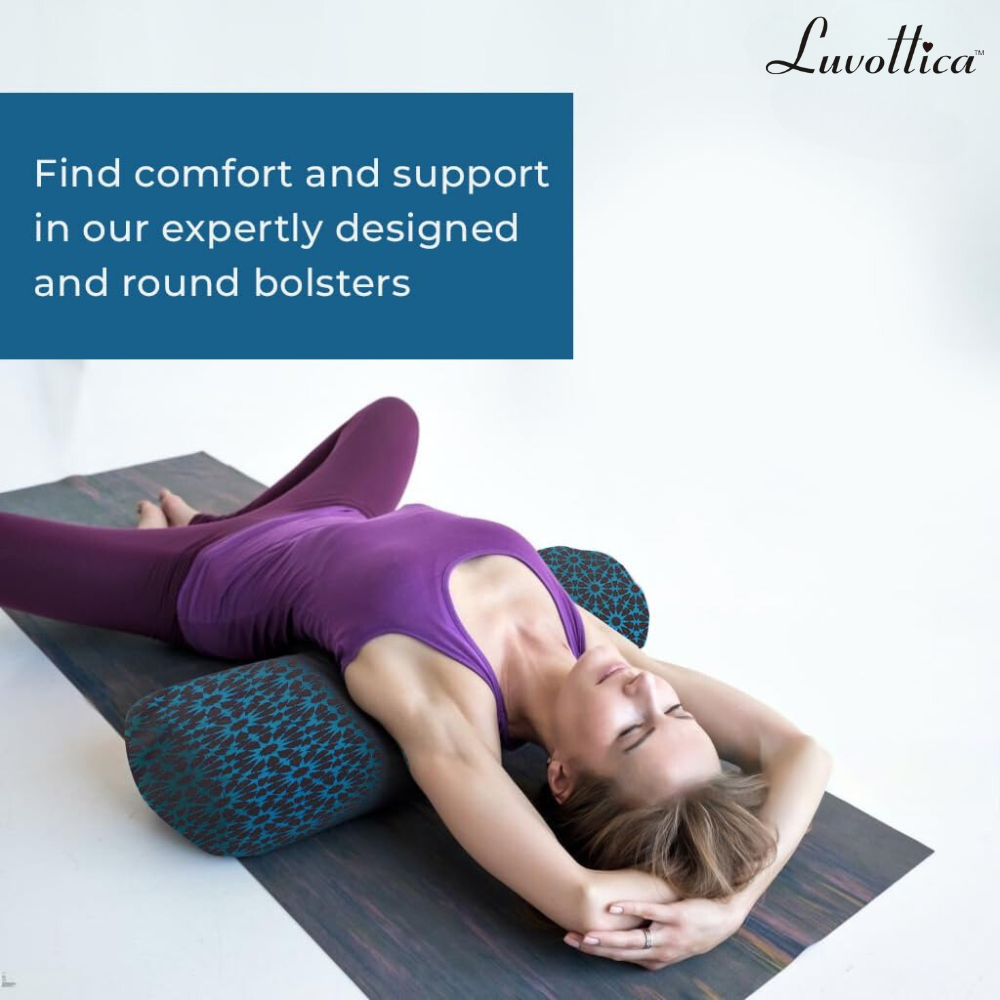 Yoga Bolster Filled With Buckwheat Hulls