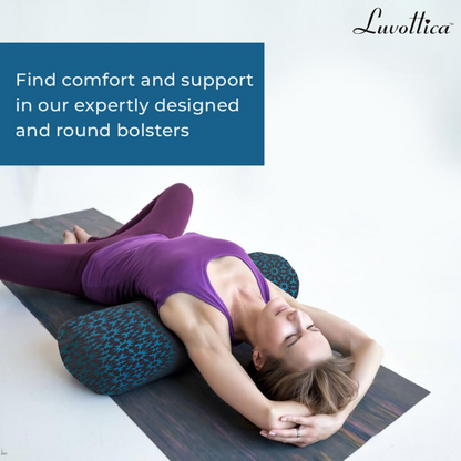 Yoga Bolster Filled With Buckwheat Hulls
