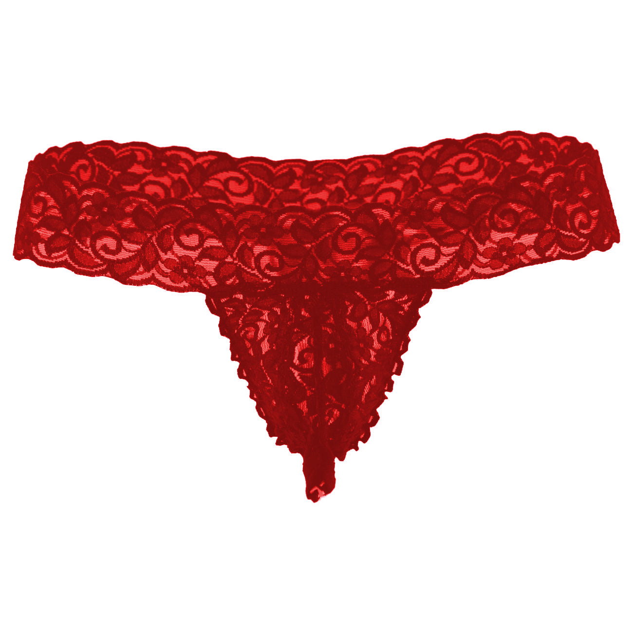 Men's Lycra Lace Free Size Thong Underwear