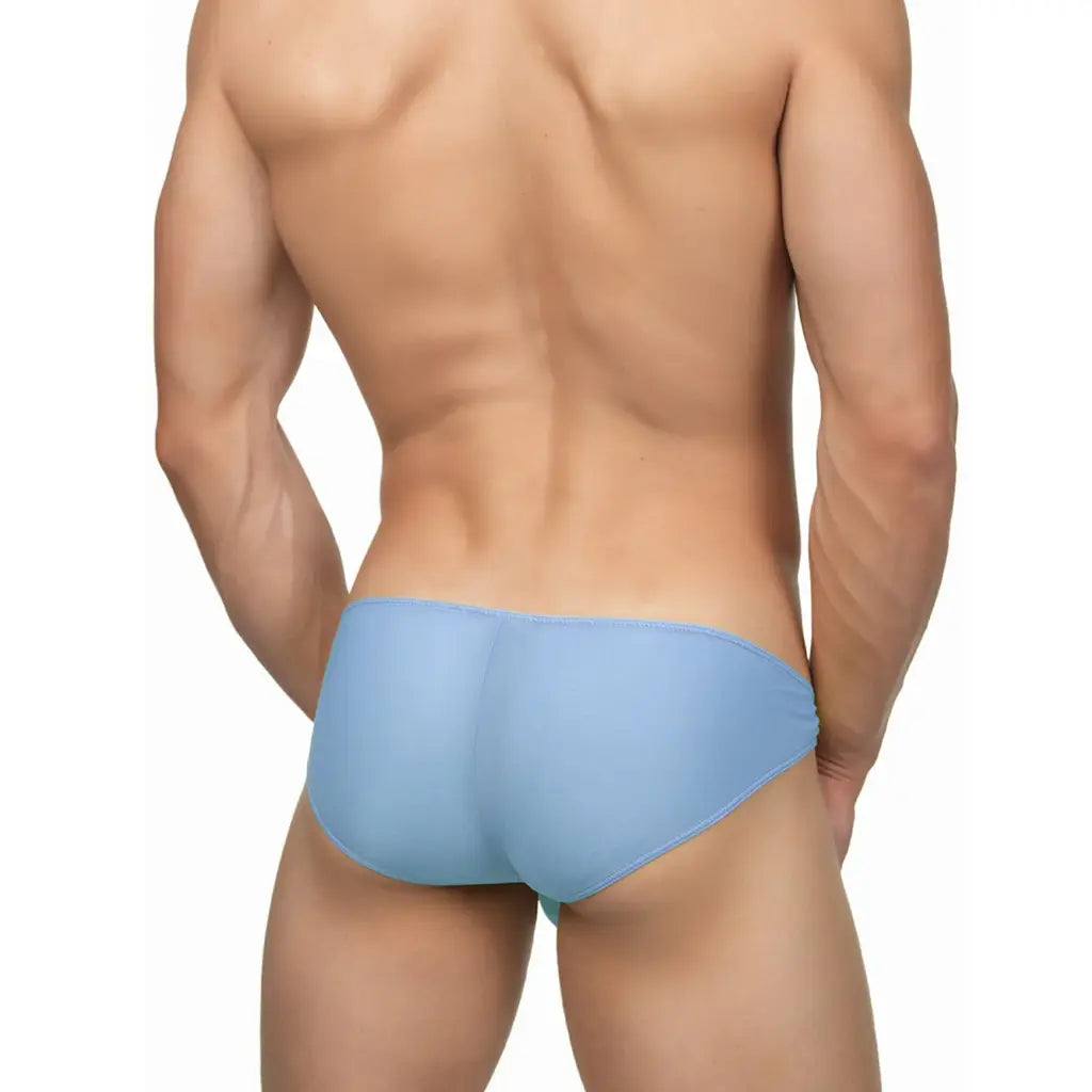 Men's Red & Light Pink Power Net Free Size Brief Underwear