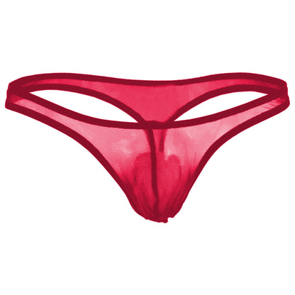 Men's Power Net Free Size Thong Underwear (Black, Red, White)