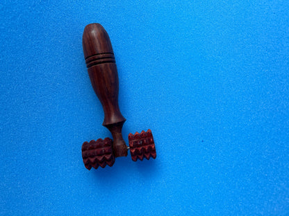 Wooden Spikes Acupressure Massager with Two Balls (Small Size)