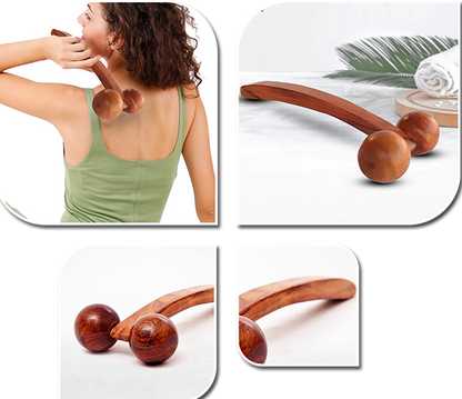 Wooden Massager Roller (Set of Small (qty1) and Medium (qty 1)