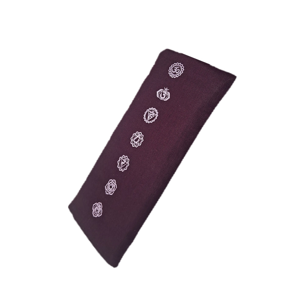 Yoga Eye Pillow with 7 Chakras Design |Cotton Fabric