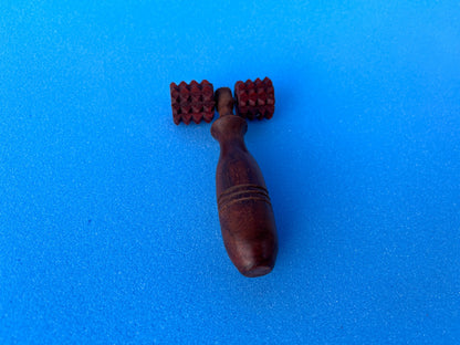 Wooden Spikes Acupressure Massager with Two Balls (Small Size)
