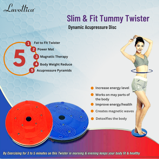 Foot Acupressure Twister 5 in 1 Magnetic Disk - Body Shapers, Stepper for Fitness