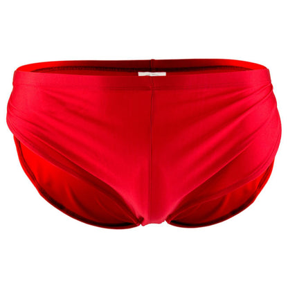 Men's Microfiber Free Size Brief Underwear (Black, Red, White)