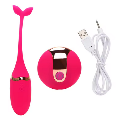 Luv Fin Fish Tail Vibrator Remote Controlled Intimate Massager - for Women